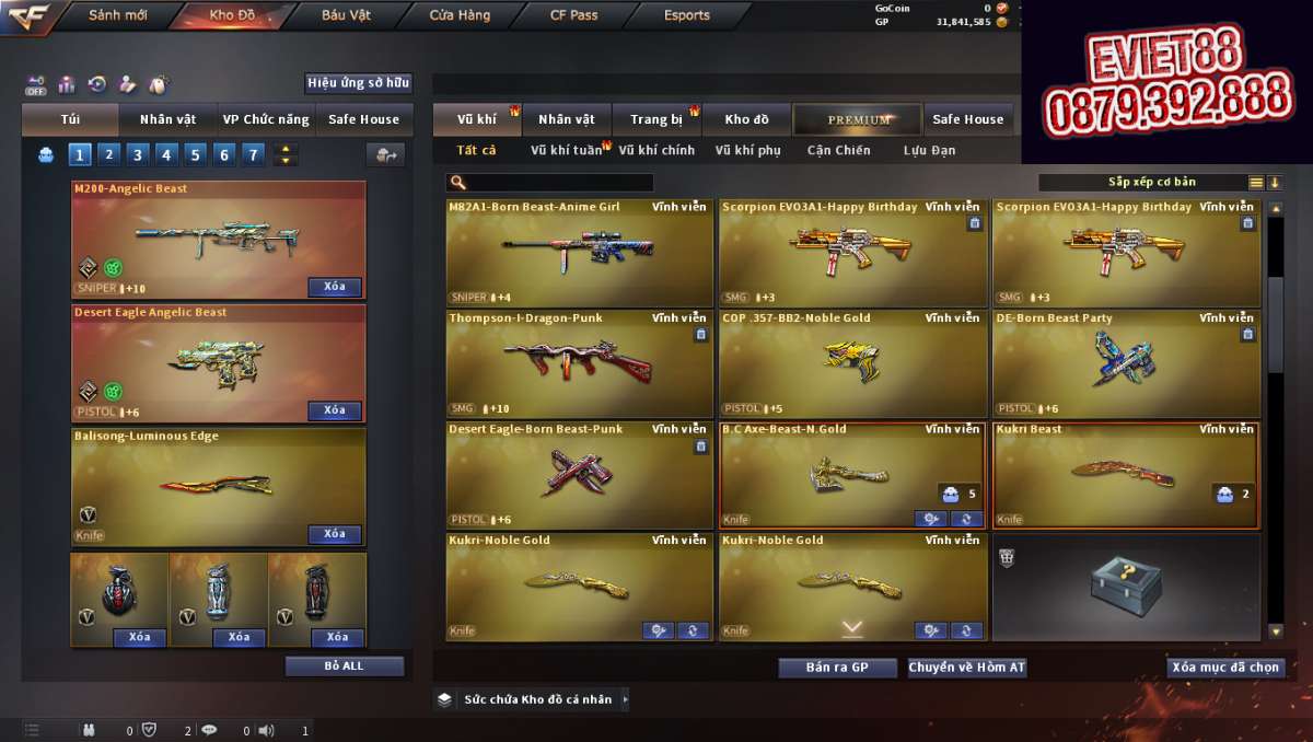 shop acc cf uy tin gia re